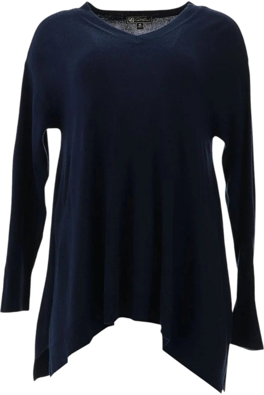 DG2 by Diane Gilman Lux Touch Sweater Navy - Regular